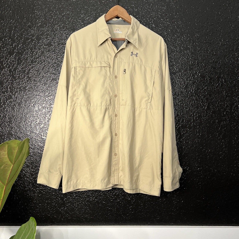 under armour all season gear size medium long sleeve button up